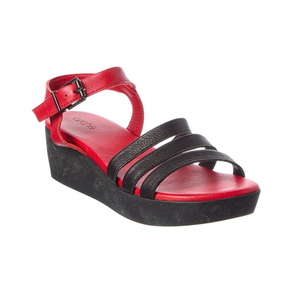 Arche Socool Leather Sandal, Black